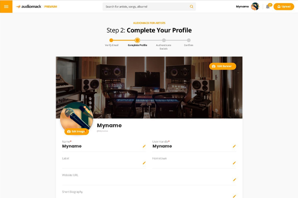 Create a Profile with Complete Information