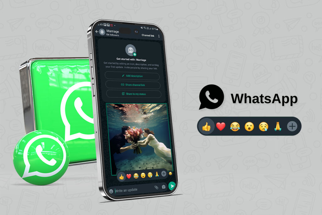 how to get more WhatsApp Channel post reactions
