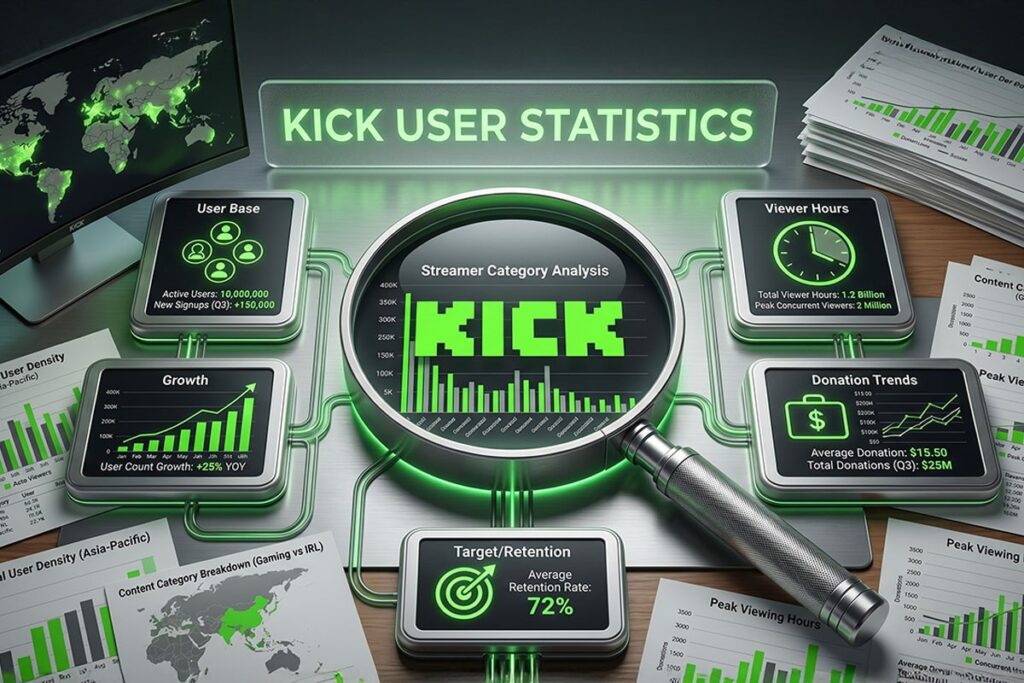 Kick Statistics 2026: User Growth, Revenue & Streamer Data