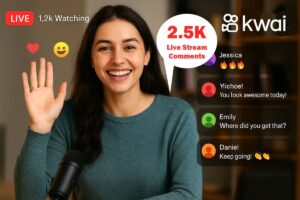 how to get more kwai live stream comments