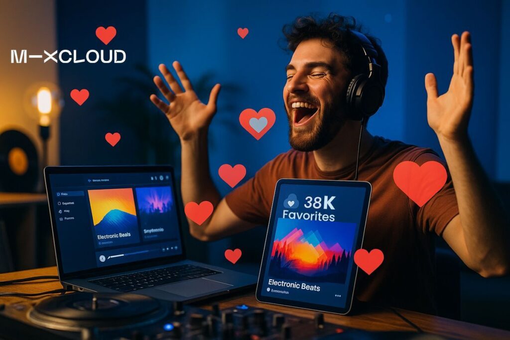 how to get more mixcloud favorites