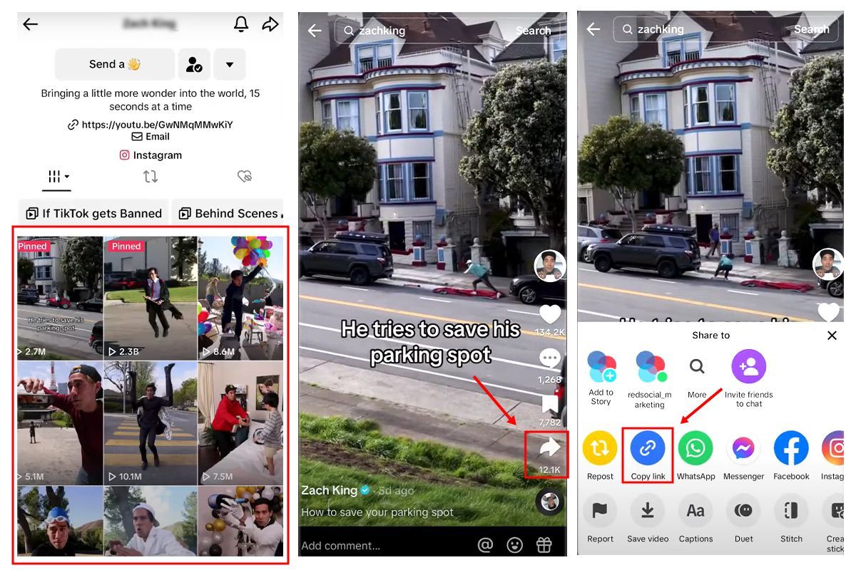 how to get a tiktok video url on mobile app step image 1 how to get a tiktok video url on mobile app step image 1