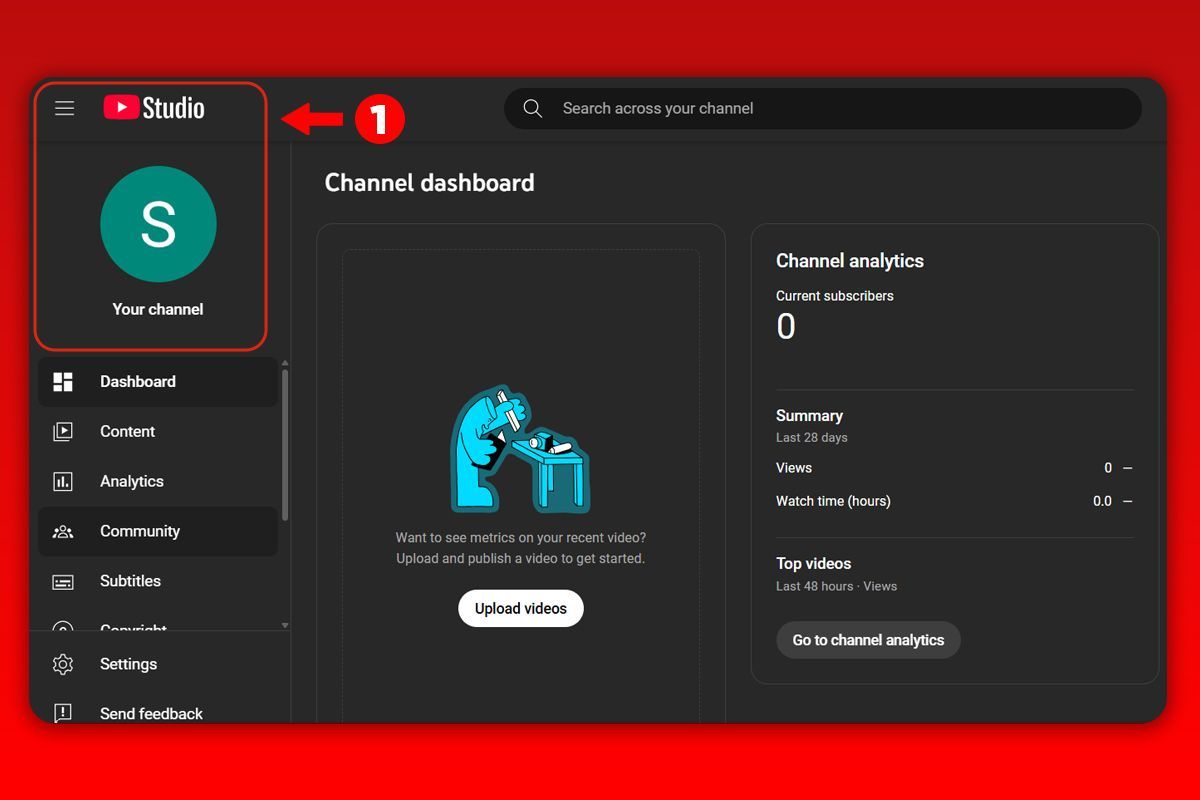 use youtube analytics step image 1