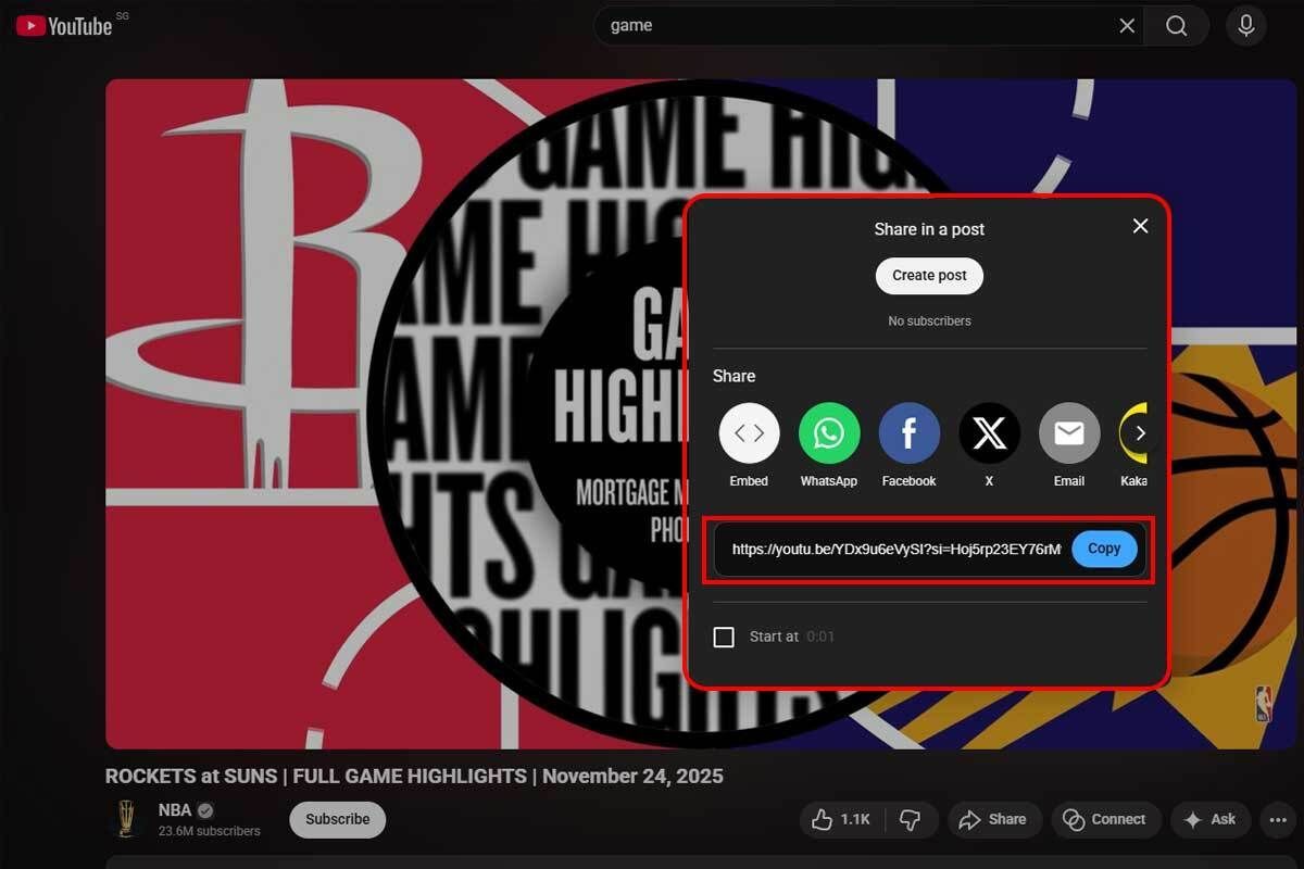 How to Get a YouTube Video URL