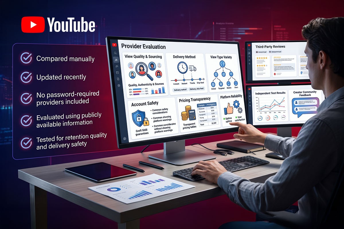 how we evaluated youtube views providers