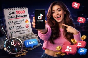 how to get 1k followers on tiktok in 5 minutes