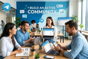 how to build active telegram channel community