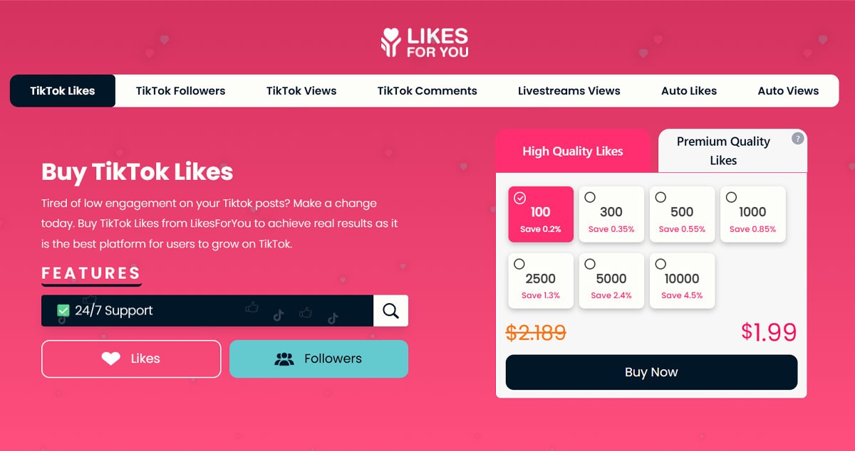 likesforyou best sites to buy tiktok likes