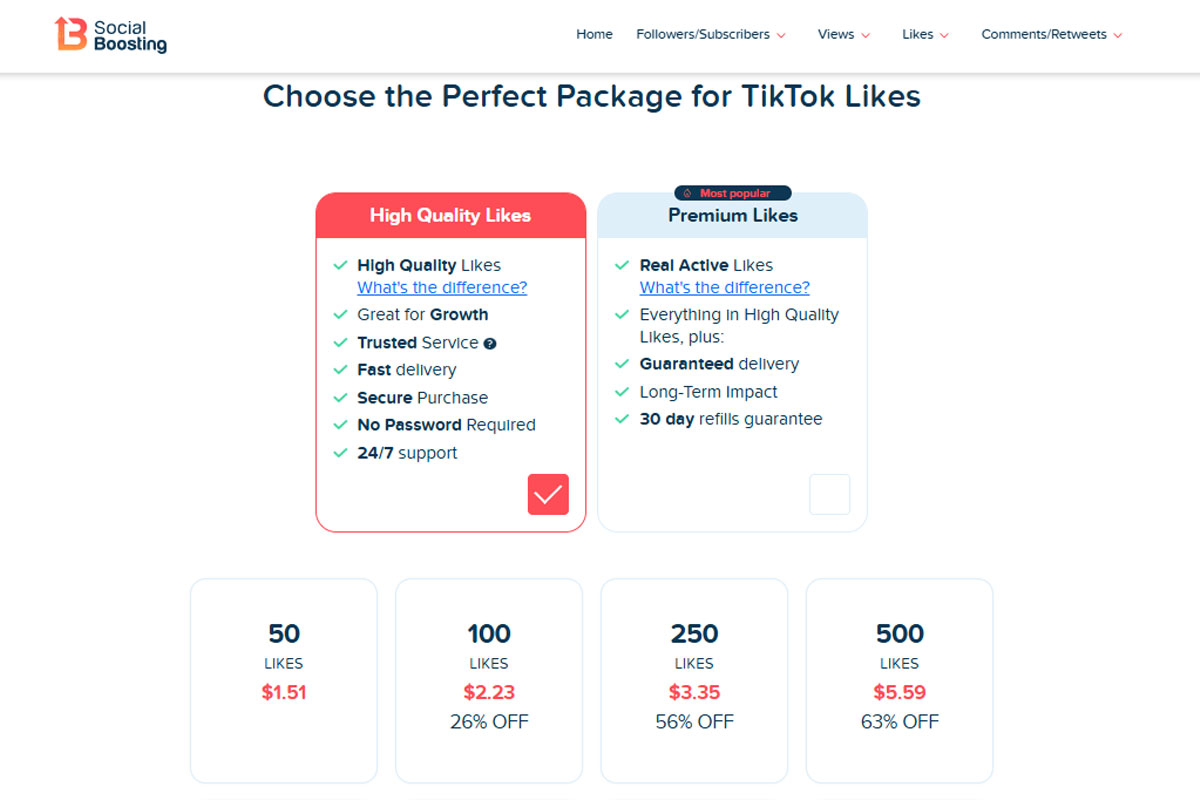 socialboosting best sites to buy tiktok likes