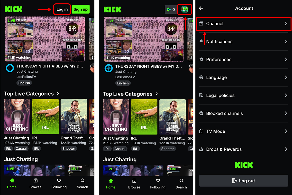 How to Get Your Kick Username or Channel URL (Desktop, Android, iOS)