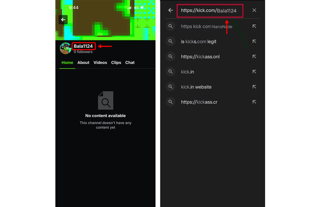 How to Get Your Kick Username or Channel URL (Desktop, Android, iOS)