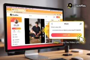 how to get your snackvideo video url