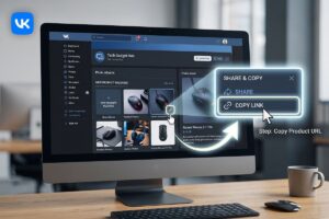 how to get your vk product url